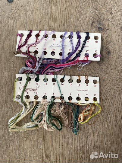 Остатки от набора для вышивания Чудесная игла