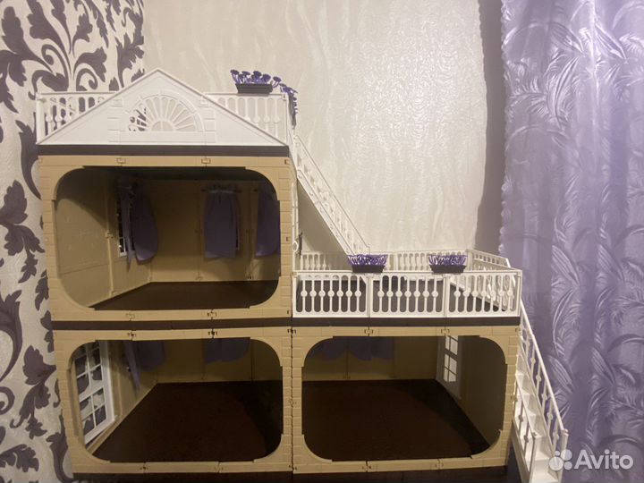 Домик для кукол барби с мебелью