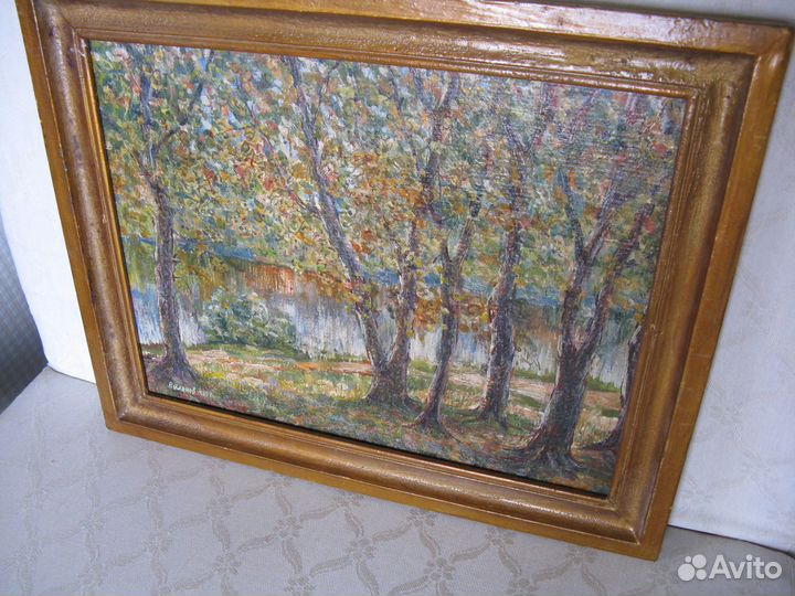 Картина маслом пейзаж Вилонов 1997г. 49,5 х 40 см