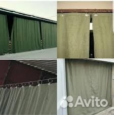 Шторы утепленные в гараж из брезента
