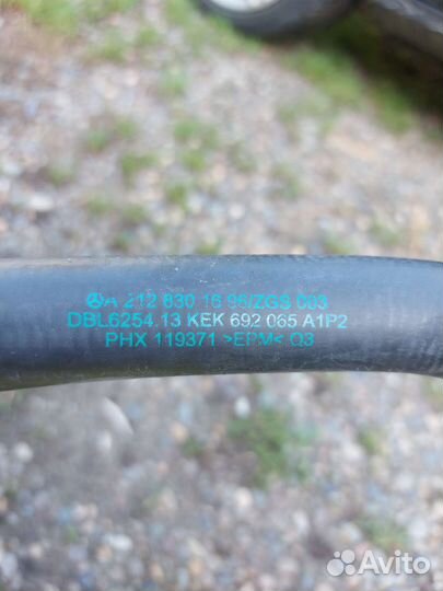 Патрубок печки мерседес 212