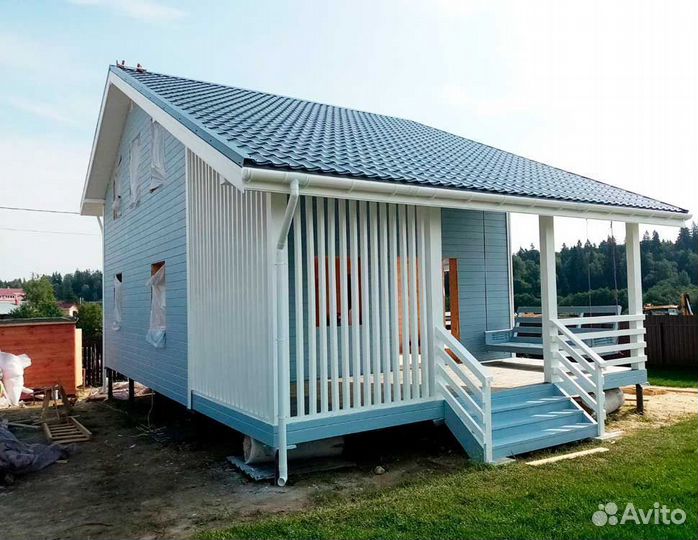 Каркасный дачный домик