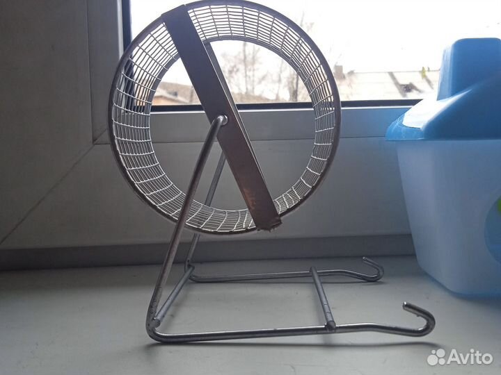 Колесо для хомяка, домик и кокос