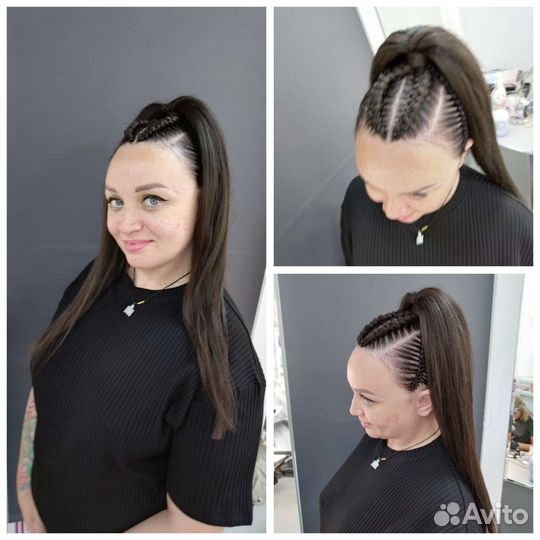 Афрокосы, косы с канекалоном