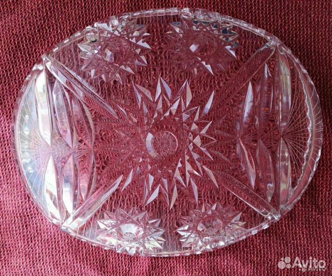 Ваза хрустальная интерьерная