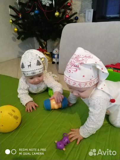 Новогодние колпачки для малышей