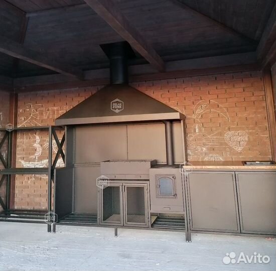 Мангальный комплекс, мангал, казан, печь