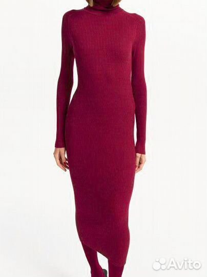 Платье лапша вязаное женское