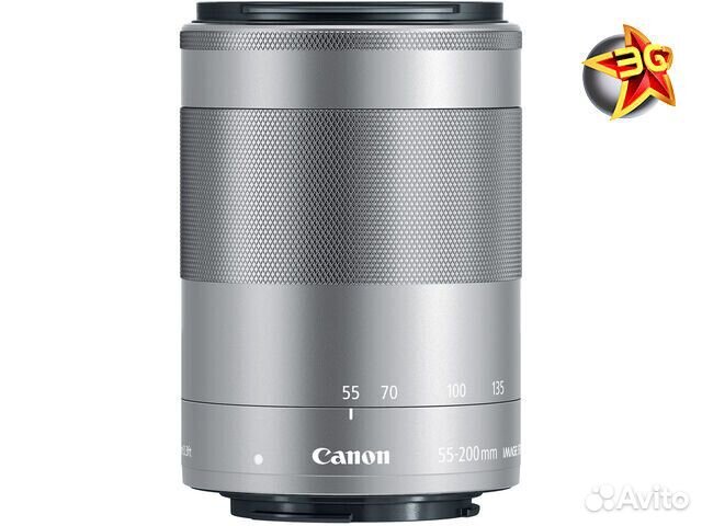 Объектив Canon EF-M 55-200mm f/4.5-6.3 IS STM Silv