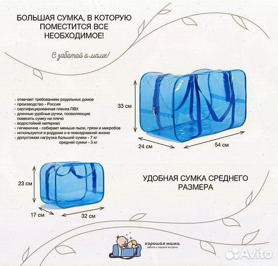 Готовые сумки в роддом