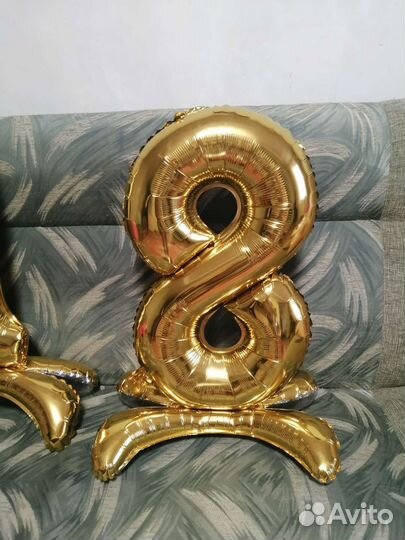 Надувные шары-цифры, 1,8,8