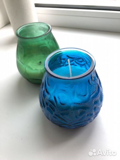 Свечи декоративные в стекле