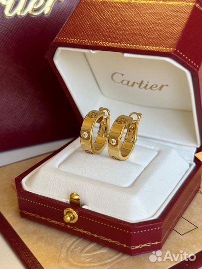 Серьги Cartier золото 750 пробы