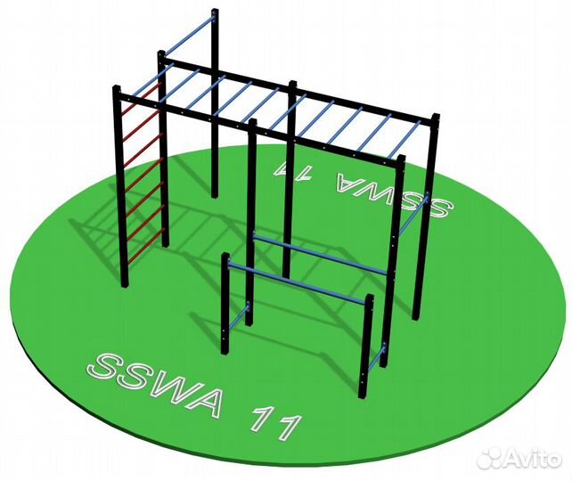 Мощный спортивный комплекс для тренировок на улице