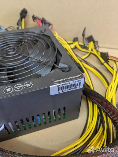Тихий блок питания ATX для пк и майнинга на видеок