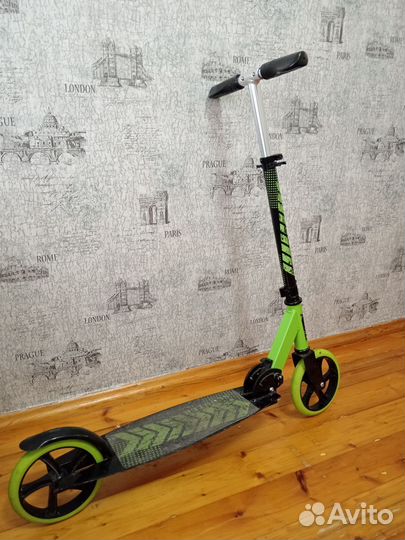 Самокат двухколесный rush action YTA-660 green