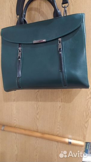 Сумка женская, темно зелёная