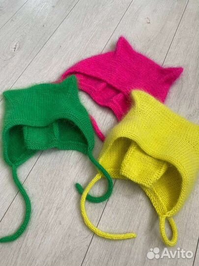 Чепчик женский с ушками