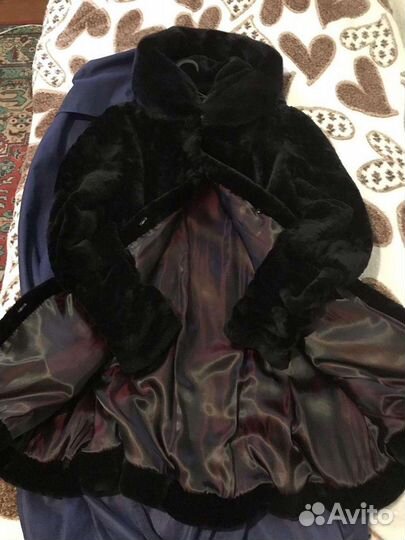 Шуба мутоновая с капюшоном