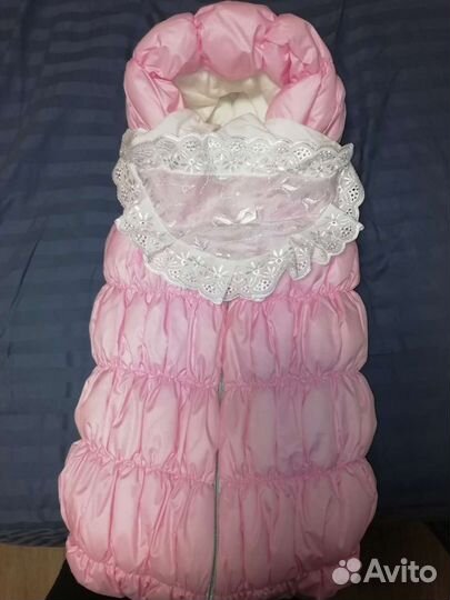 Конверт на выписку для девочки зима