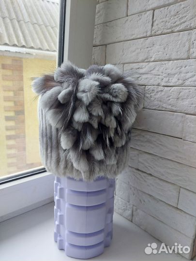 Шапка кролик женская новая