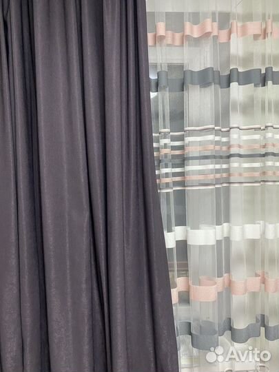 Комплект шторы и тюль