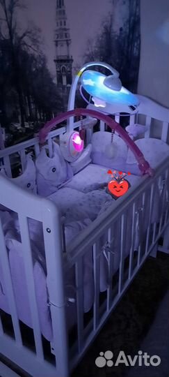 Бортики-подушки в детскую кроватку 12шт