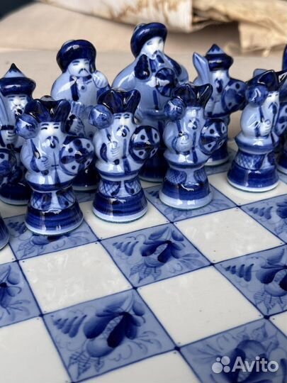 Шахматы гжель