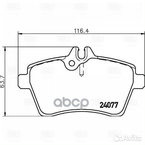Колодки торм. для а/м Mercedes A-Class (W169)