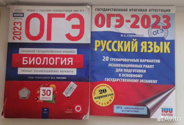 Книги для подготовки к огэ, егэ 2023 год