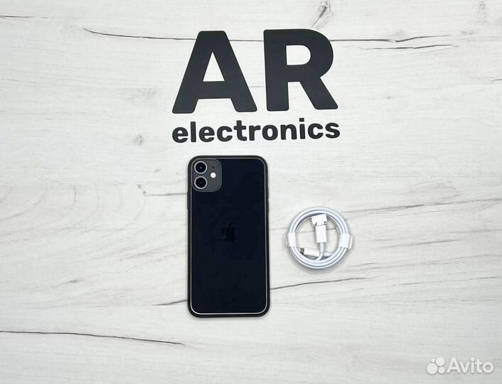 iPhone 11 64Gb Black (80%,чек,гарантия,simesim)