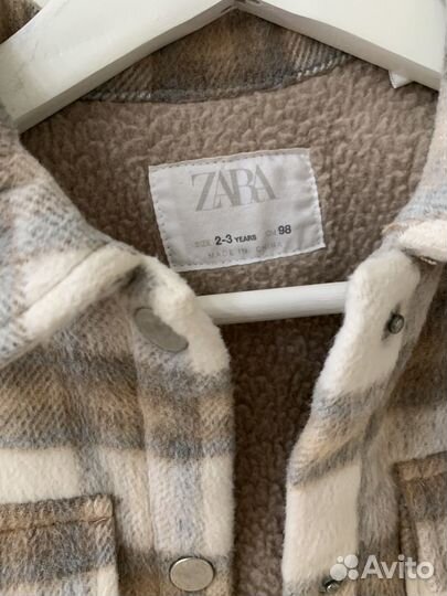 Рубашка куртка детская Zara 98