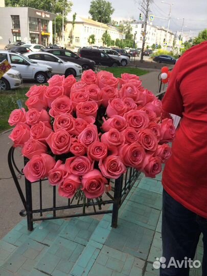 Цветы розы букет