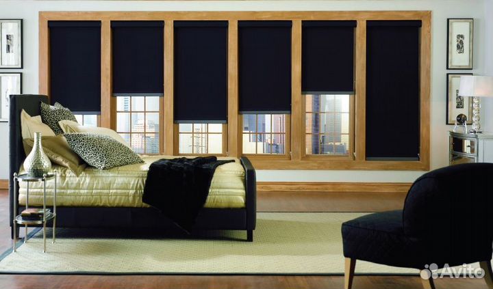 Рулонные шторы блэкаут кассета, мини