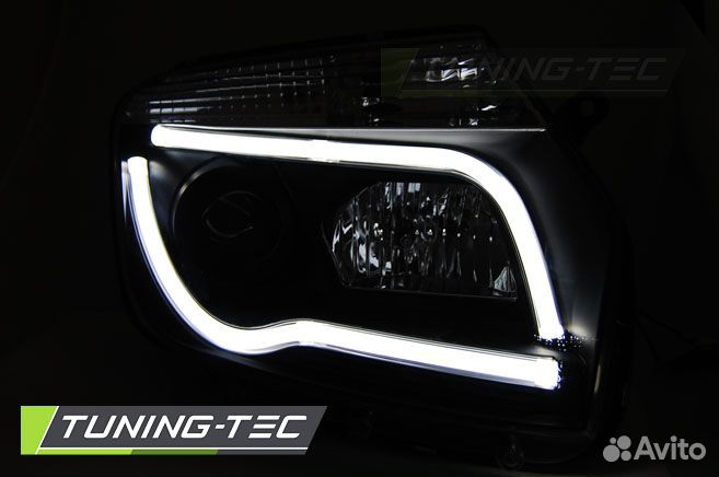 Renault Duster 10-14 Фары Tube Light черные