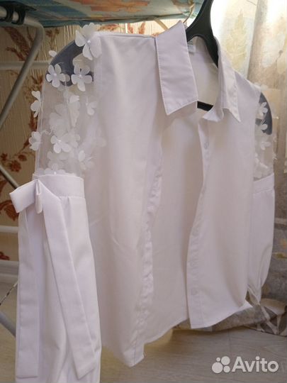 Школьная рубашка 128-134