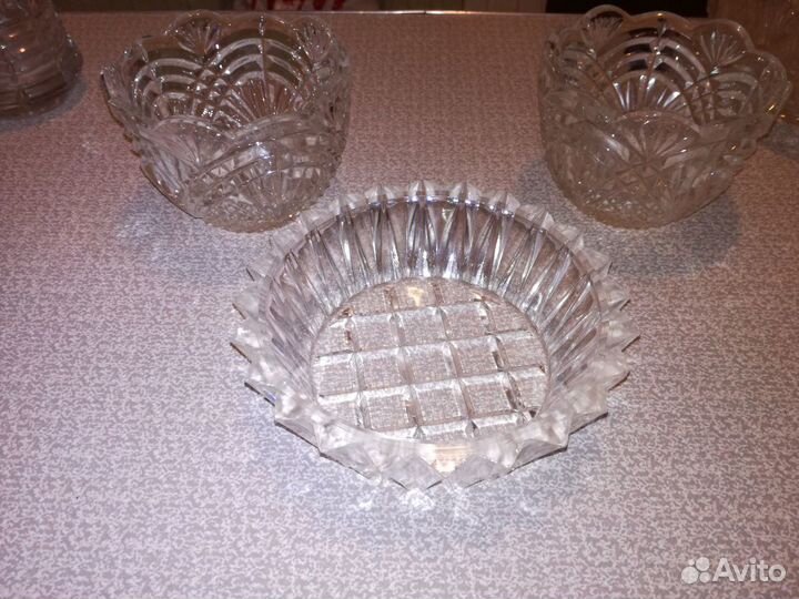 Графин,вазы хрустальные, советских времён