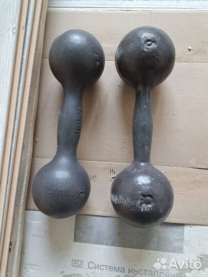 Гантели советские чугунные 5 кг
