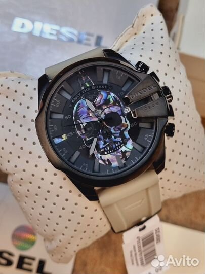 Часы Оригинальные diesel DZ4582 с черепом силикон