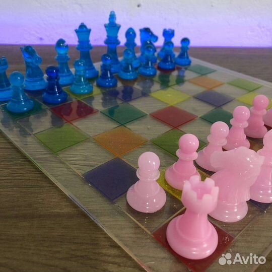 Шахматы из эпоксидной смолы
