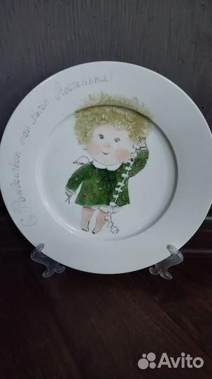 Тарелка ручная роспись