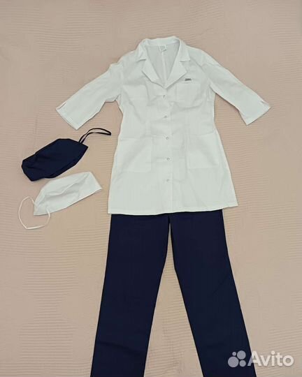 Медицинский кастюм женский 46 48 Модный доктор