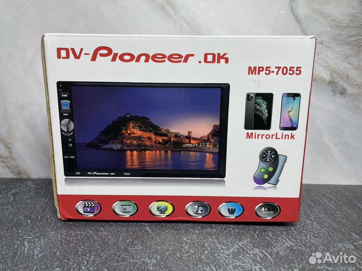 Автомагнитола 2din 7 дюймов новая 7055 гарантия