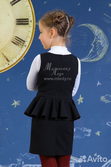 Сарафаны маленькая леди и duwali 128-134 синие