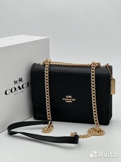 Сумка Сoach с цепочкой