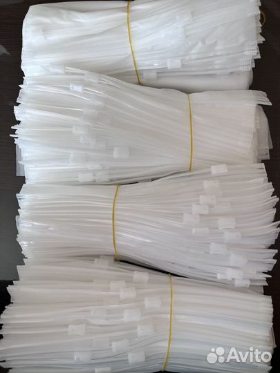 Zip пакет матовый с бегунком