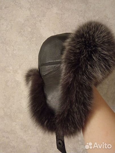 Шапка ушанка меховая
