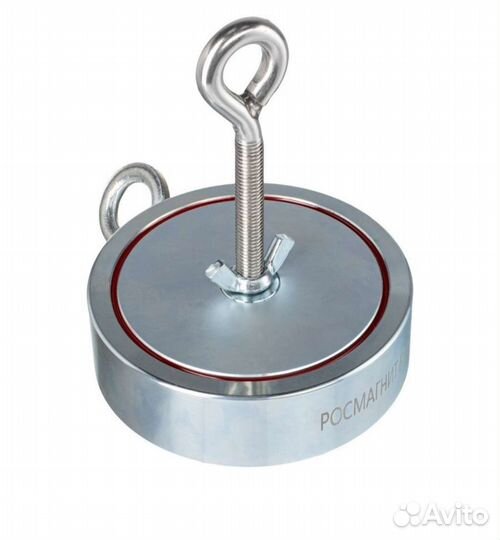 Двухсторонний поисковый магнит F400 x2 + шнур 8мм