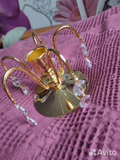 Два подсвечника металл + керамика