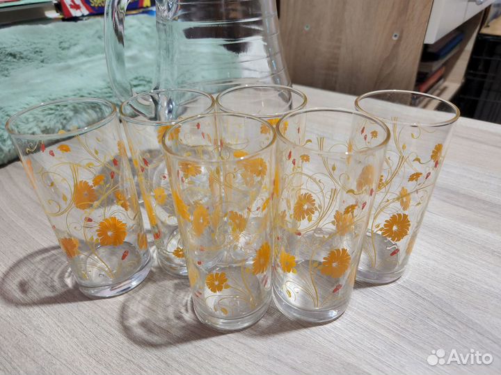 Графин и 6 стаканов